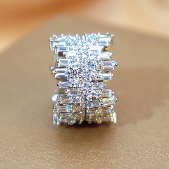 NEW Sterling Silver Eternity Ring - Picture 2 of 5